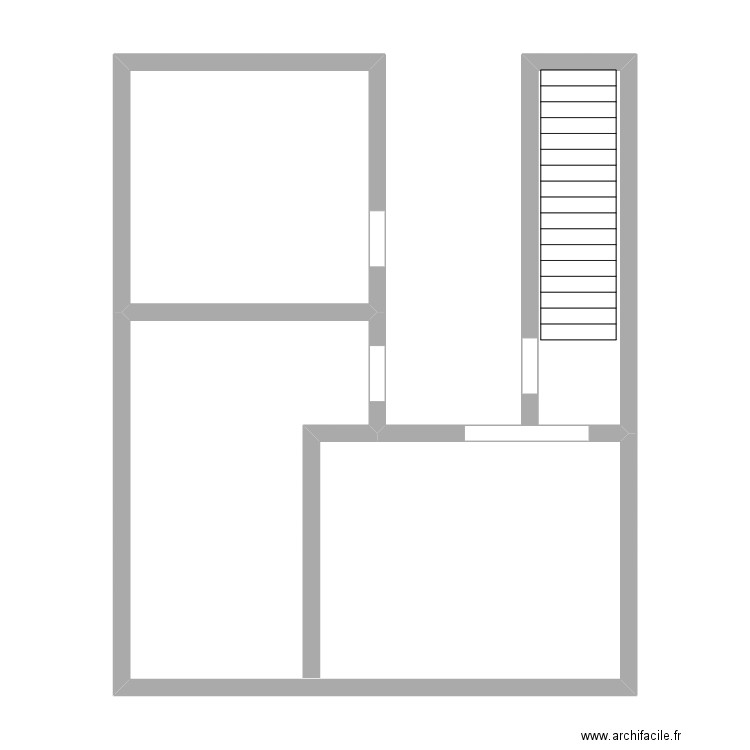 le logis Floréal Pyrèthres 21 niveau 1. Plan de 2 pièces et 51 m2