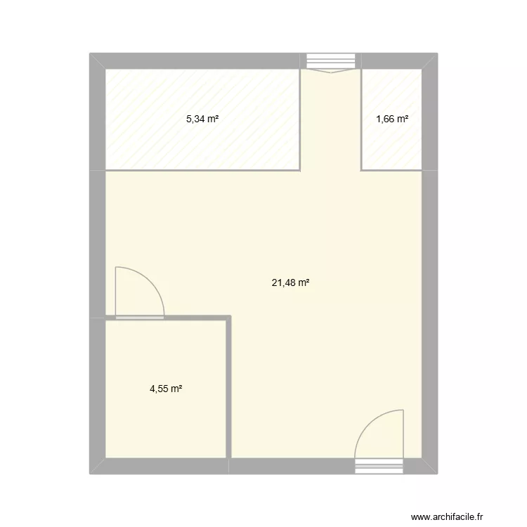 REMONDET SEBILE. Plan de 4 et 33 m² REMONDET SEBILE. Plan de 4 et 33 m²