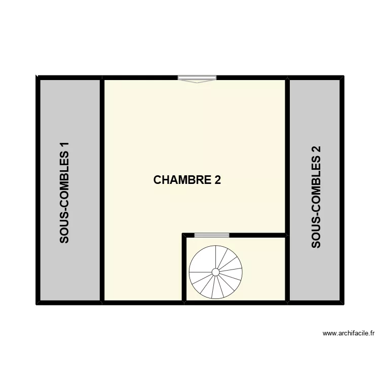 GUEDON PASCALE 1ER. Plan de 4 Pièces et 45 m²