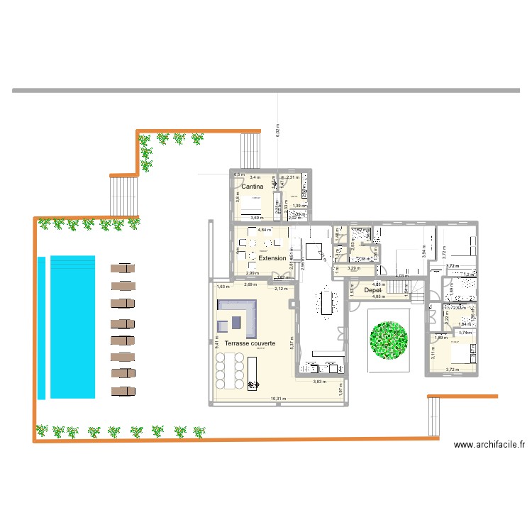 Carovigno 2 novembre version 3. Plan de 10 pièces et 146 m2