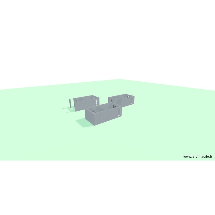 extension suite parentale. Plan de 7 pièces et 69 m2