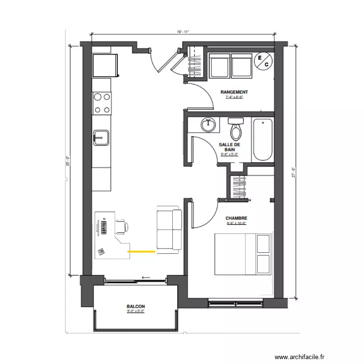 Desaulniers 415. Plan de 