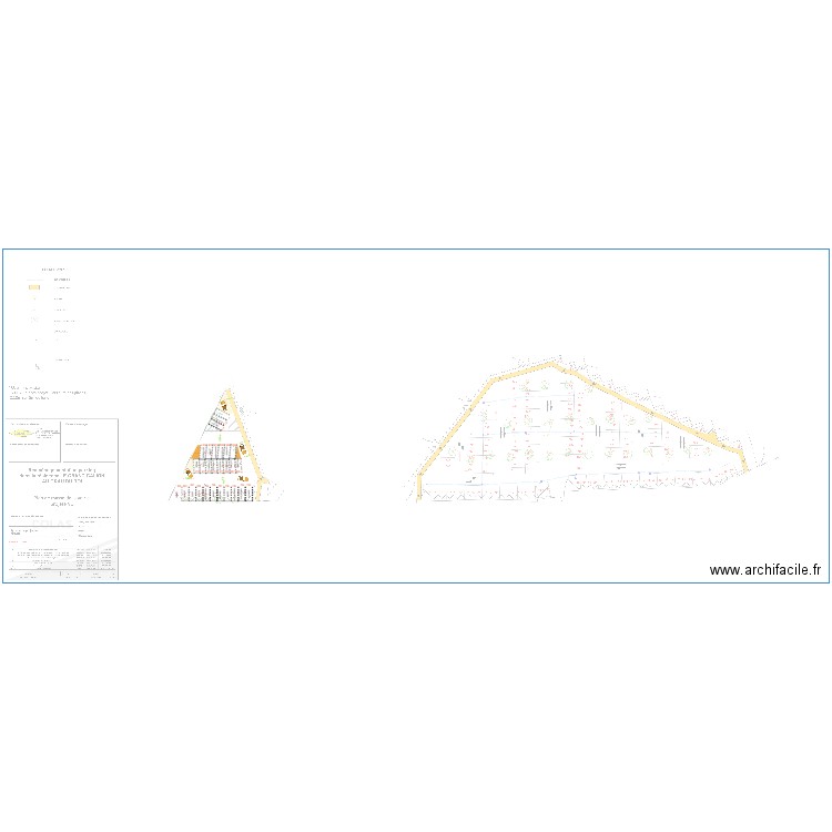 Projet Petit Parking version place désaxées. Plan de 0 pièce et 0 m2