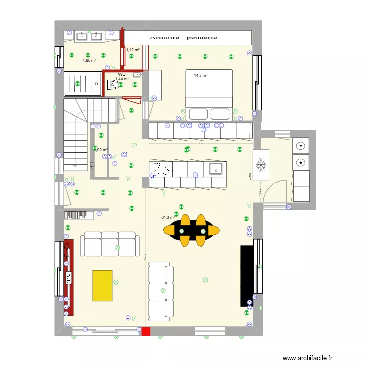 41 SORINS RDC RENOVATION angle 2. Plan de 6 et 87 m² 41 SORINS RDC RENOVATION angle 2. Plan de 6 et 87 m²
