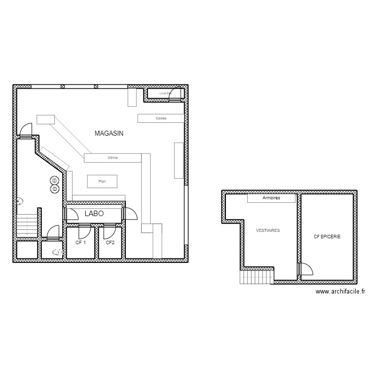 BHM LORMONT. Plan de 10 pièces et 163 m2