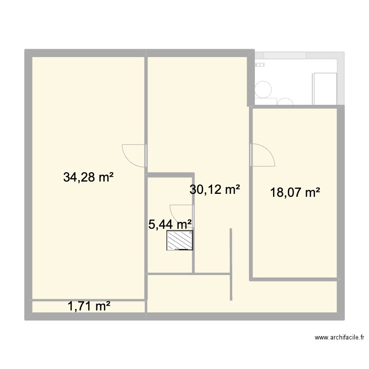 Draft maison piscine 2. Plan de 10 pièces et 127 m2