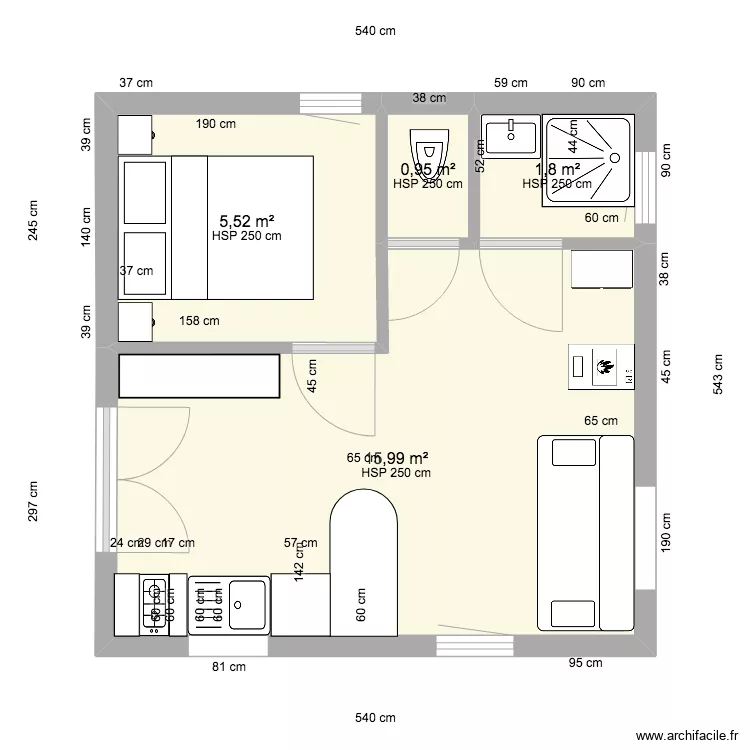 CONDEON Interieur Mezzanine. Plan de 