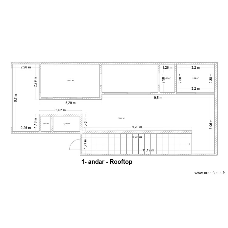 Rua do grilo 124 maio 2025. Plan de 7 pièces et 111 m2