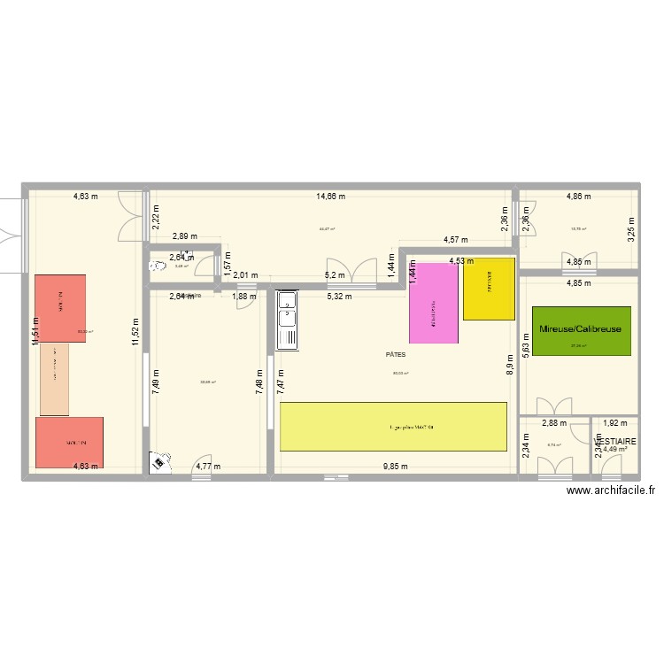 Pountet VF2025 25x12. Plan de 9 pièces et 271 m2
