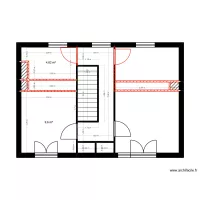 P1.1 PLAN ETAGE 1 CLOISONS SUPPRIMEES - PROJET GOMMENDY