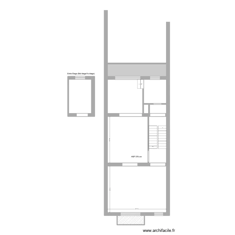 Churchill 21 Rez+1 - Existant -. Plan de 7 et 86 m² Churchill 21 Rez+1 - Existant -. Plan de 7 et 86 m²