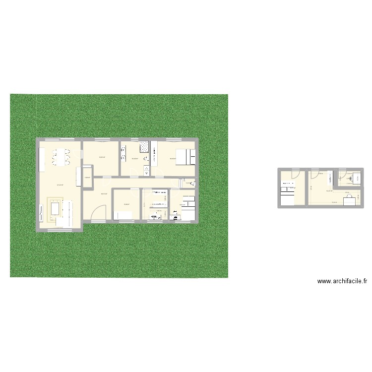 bois leratz bis. Plan de 13 pièces et 148 m2