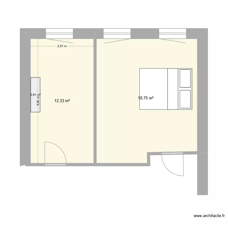 etage1chambres. Plan de 2 et 31 m² etage1chambres. Plan de 2 et 31 m²