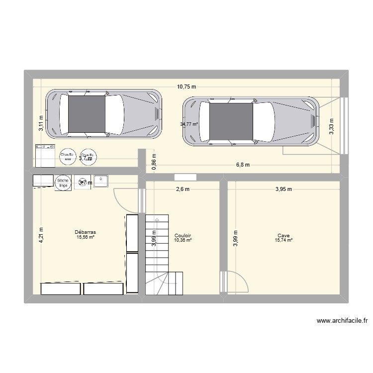 maison Hirtzbach projection. Plan de 0 pièce et 0 m2