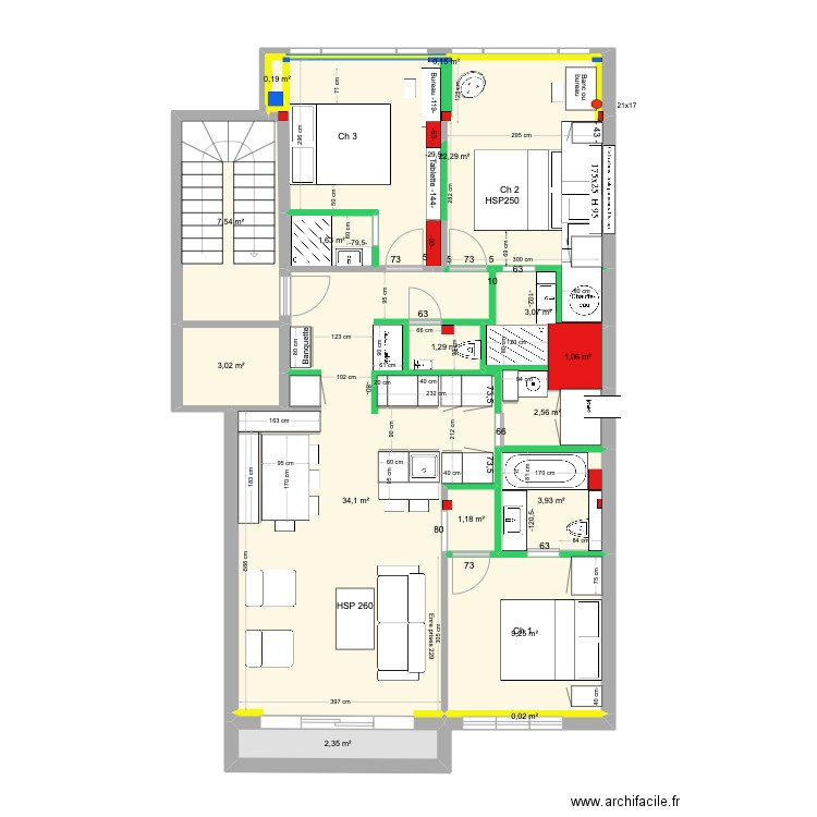 Meerlaan Projet Adé Def. Plan de 18 pièces et 92 m2