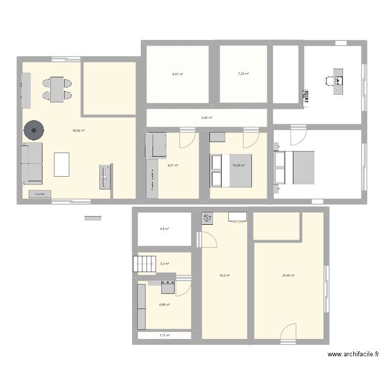 MAISON BERNIN MEUBLÉE V2. Plan de 0 pièce et 0 m2