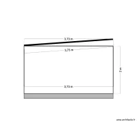 Plan de coupe - pool house - vue longueur