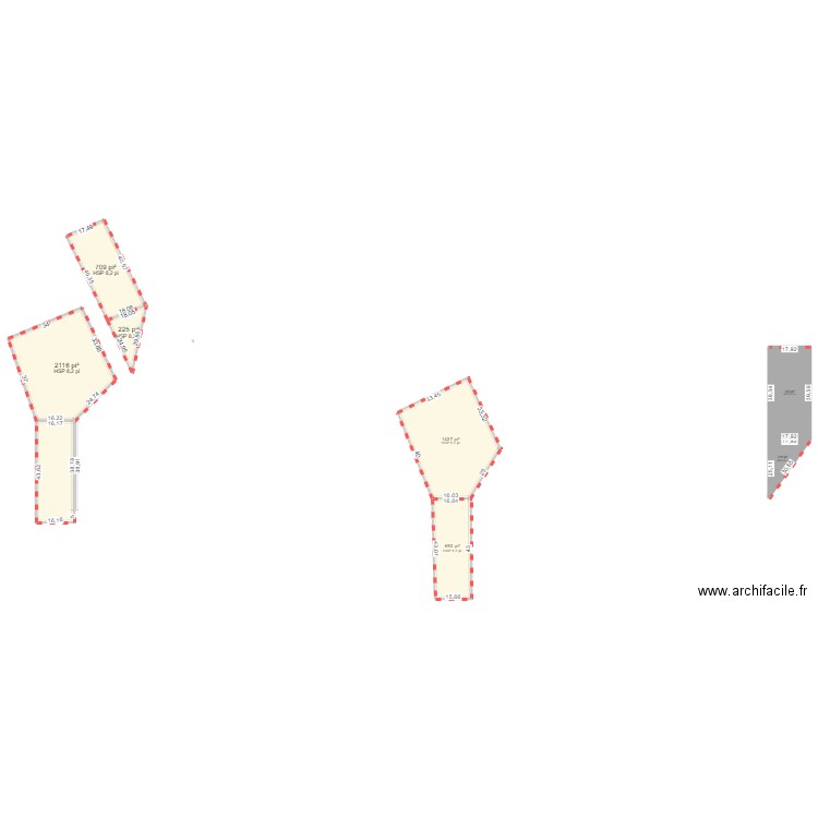 567. Plan de 7 pièces et 567 m2