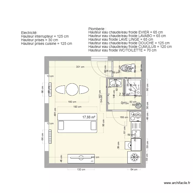 Appartement N&deg;2-31/12/23. Plan de 