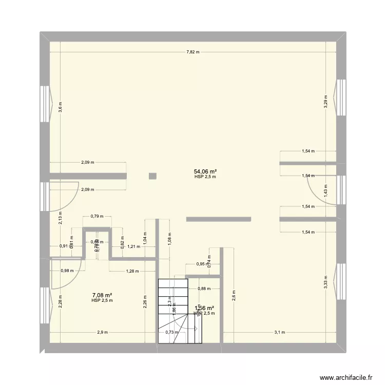 LE BRAS. Plan de 3 et 63 m² LE BRAS. Plan de 3 et 63 m²