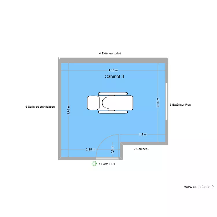 31731 Cabinet 3. Plan de 1 et 14 m² 31731 Cabinet 3. Plan de 1 et 14 m²