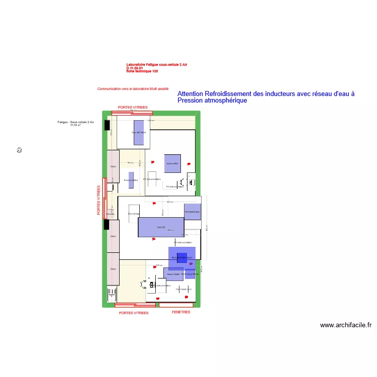 Fatigue sous cellule 2 sous air v2. Plan de 