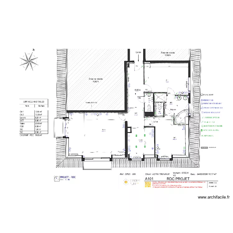 PLAN RENAUD BLONVILLE. Plan de PLAN RENAUD BLONVILLE. Plan de