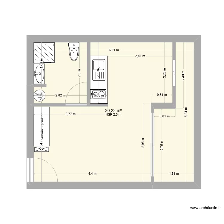 STUDIO RES. CORIANDRE. Plan de STUDIO RES. CORIANDRE. Plan de
