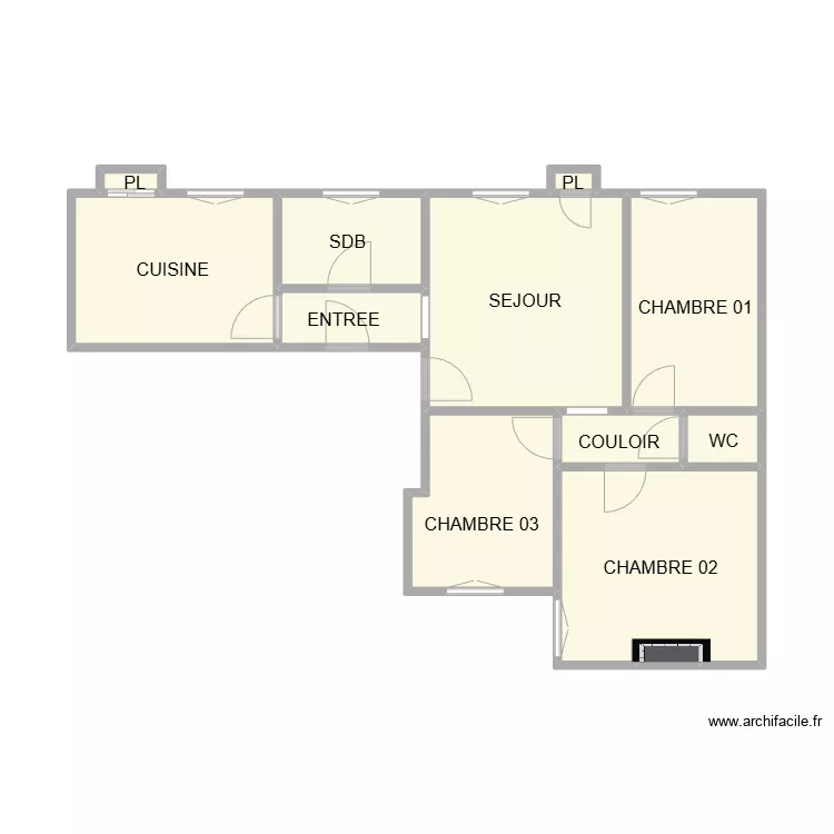 PLAN ETAGE DROITE AM BON ENFANT. Plan de 