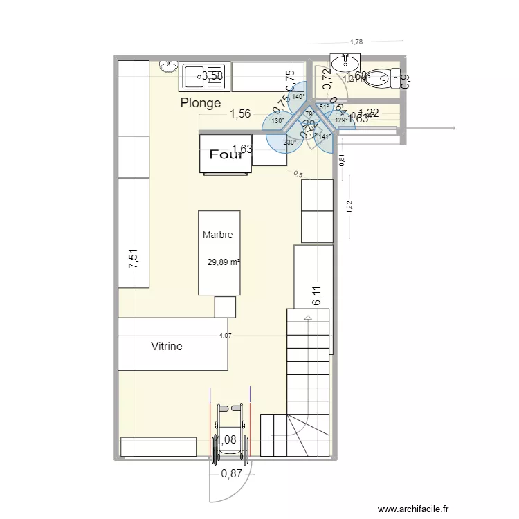 IBO plan rdc. Plan de 3 et 32 m² IBO plan rdc. Plan de 3 et 32 m²