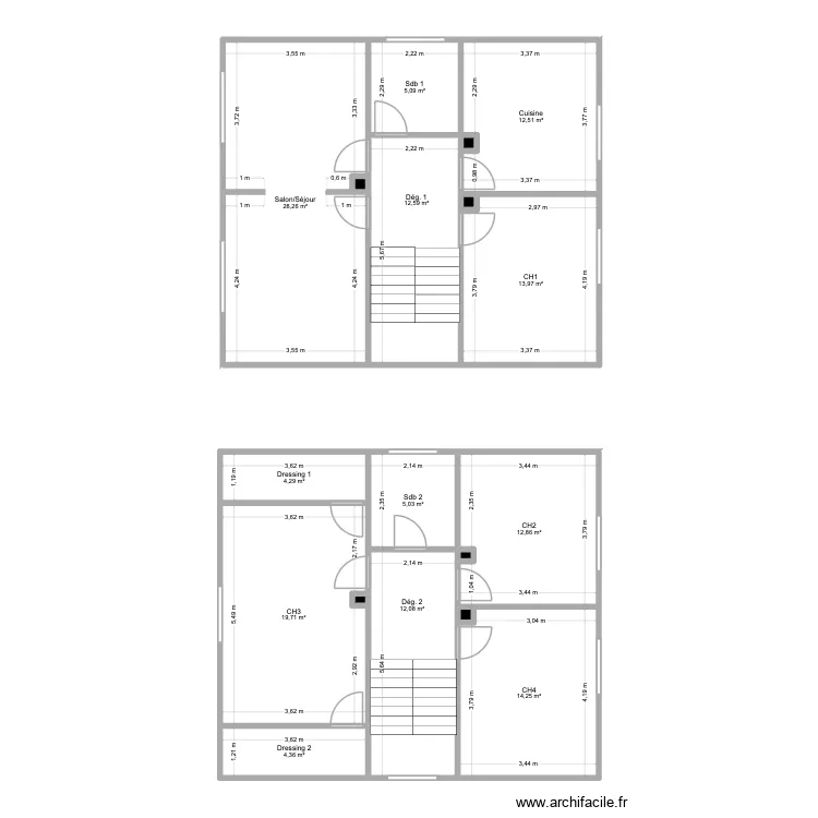 MOURI. Plan de 18  et 145 m²