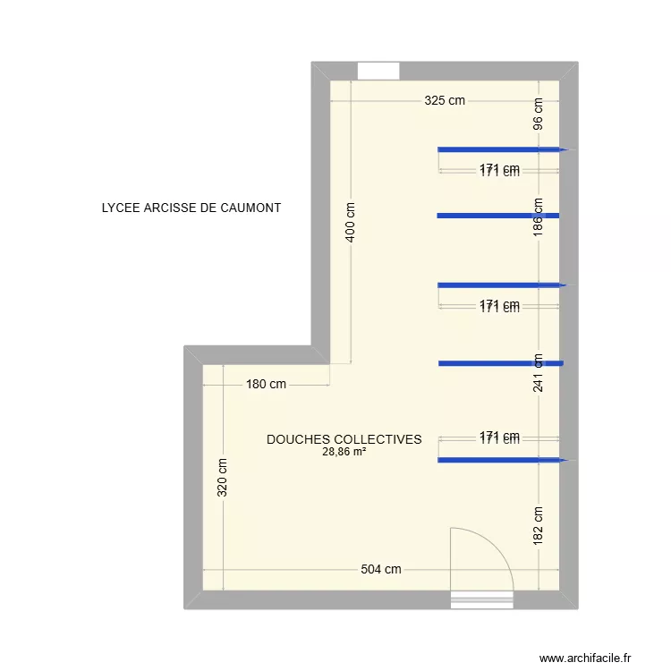 LYCEE ARCISSE DE CAUMONT. Plan de 