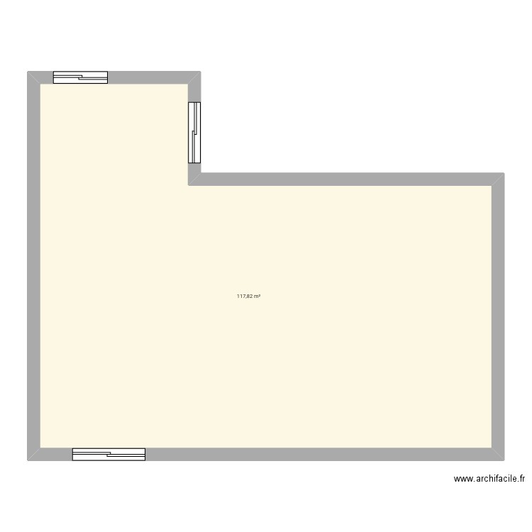 Maison new. Plan de 1 pièce et 118 m2