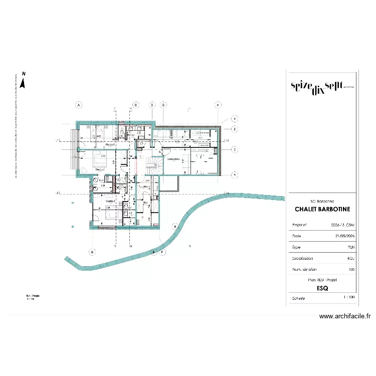 IMPORT REZ DE JARDIN. Plan de 
