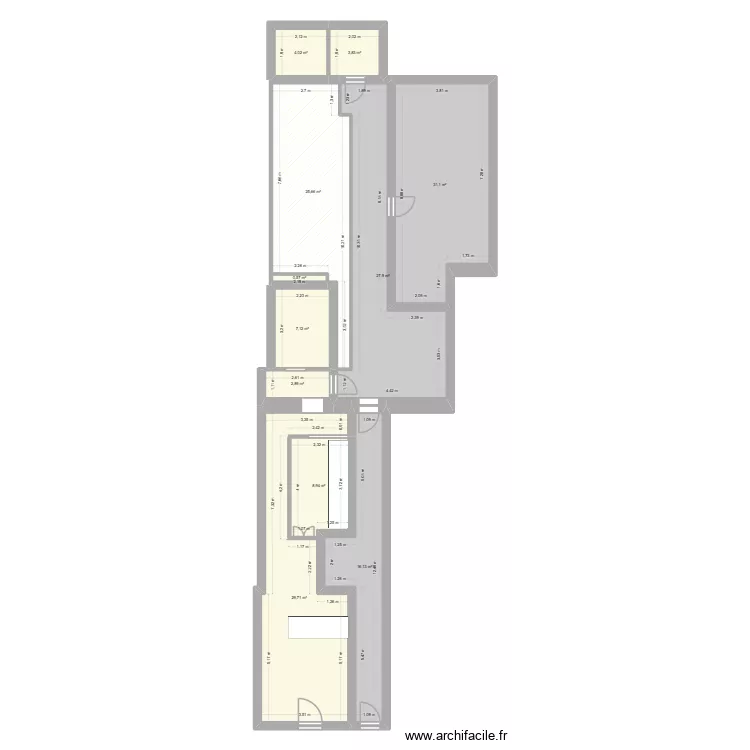 Burger'n'co. Plan de 11  et 158 m²