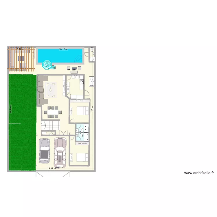 Dakko 5. Plan de 3 et 283 m² Dakko 5. Plan de 3 et 283 m²
