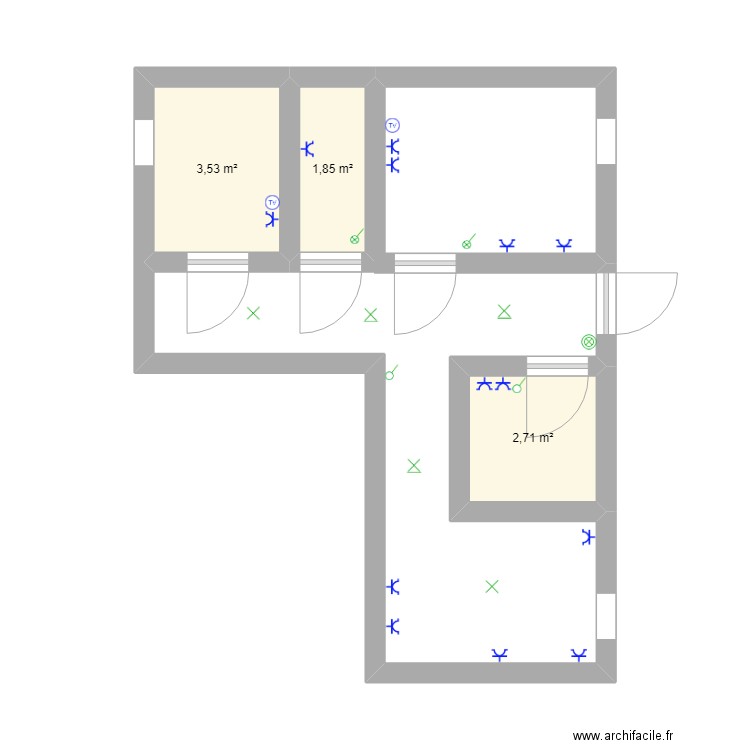 poebota. Plan de 0 pièce et 0 m2