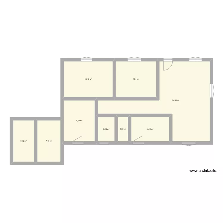 st Max. Plan de 9  et 95 m²