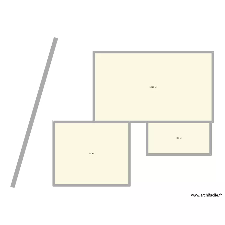 Plan terrasse Pharamond. Plan de 3  et 95 m²