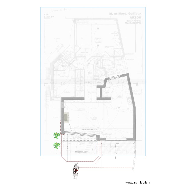 Arzon nouvelle terrasse v2. Plan de 0 pièce et 0 m2