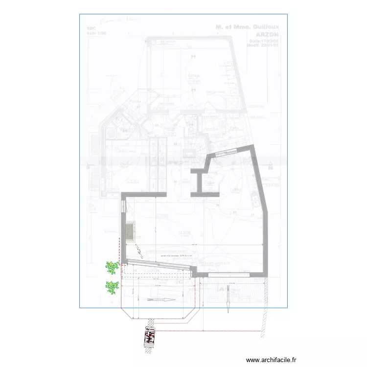 Arzon nouvelle terrasse v2. Plan de 