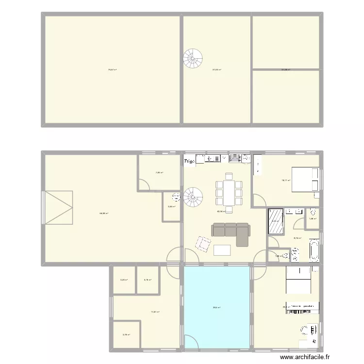 MAison bretagne 02. Plan de 18 et 384 m² MAison bretagne 02. Plan de 18 et 384 m²