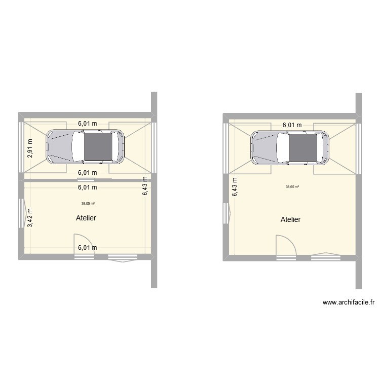 garage. Plan de 0 pièce et 0 m2