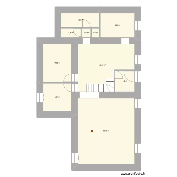 guipy 2 modifi&eacute;. Plan de 10  et 104 m²