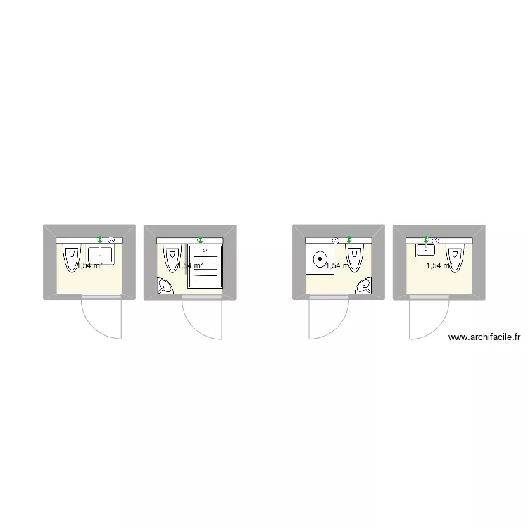 Scheug&auml;&szlig;chen WC2. Plan de 