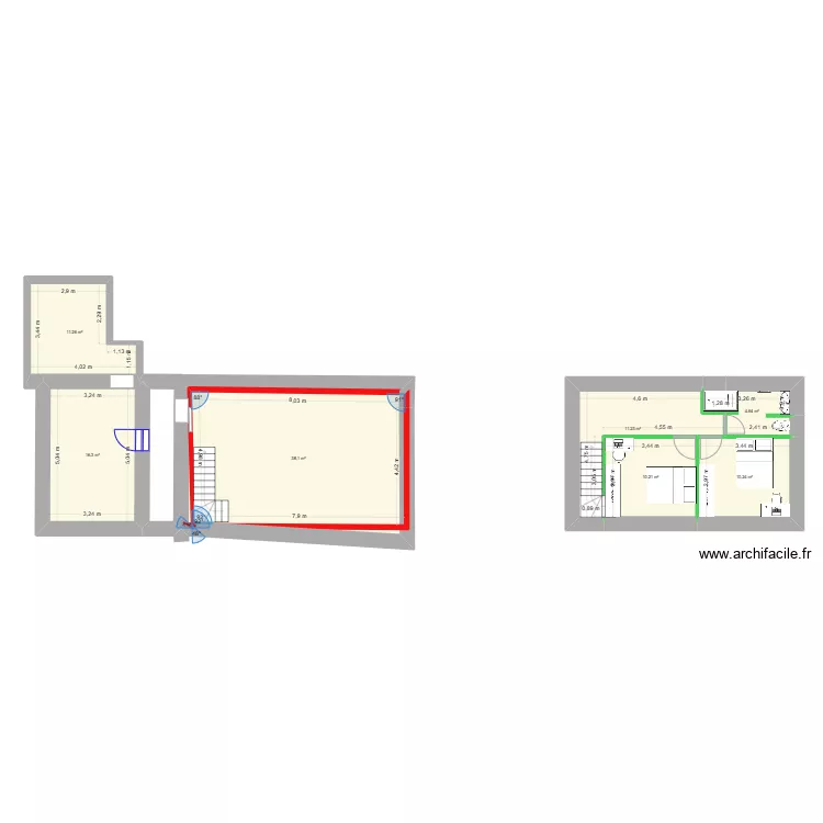 maison 1. Plan de 