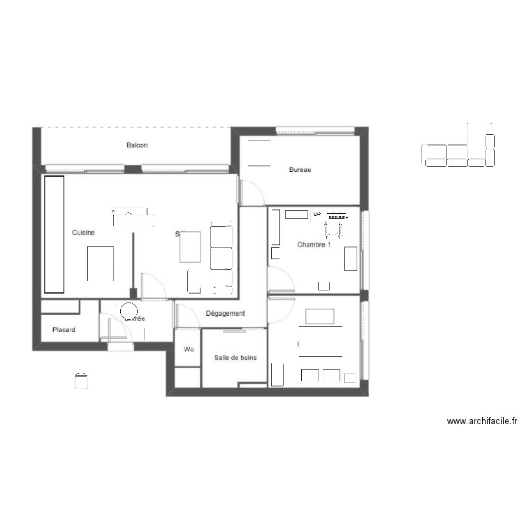 Wailly. Plan de 0 pièce et 0 m2