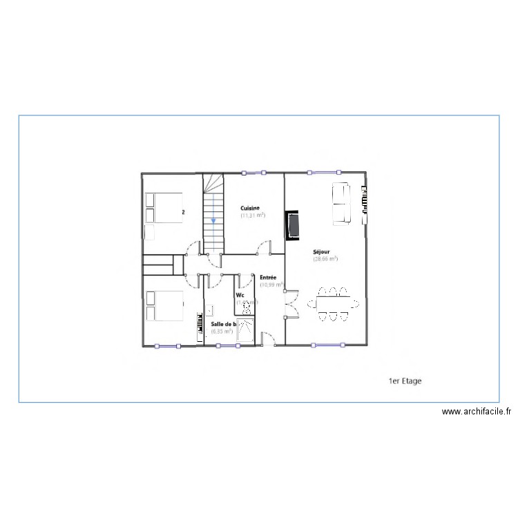 maison. Plan de 0 pièce et 0 m2