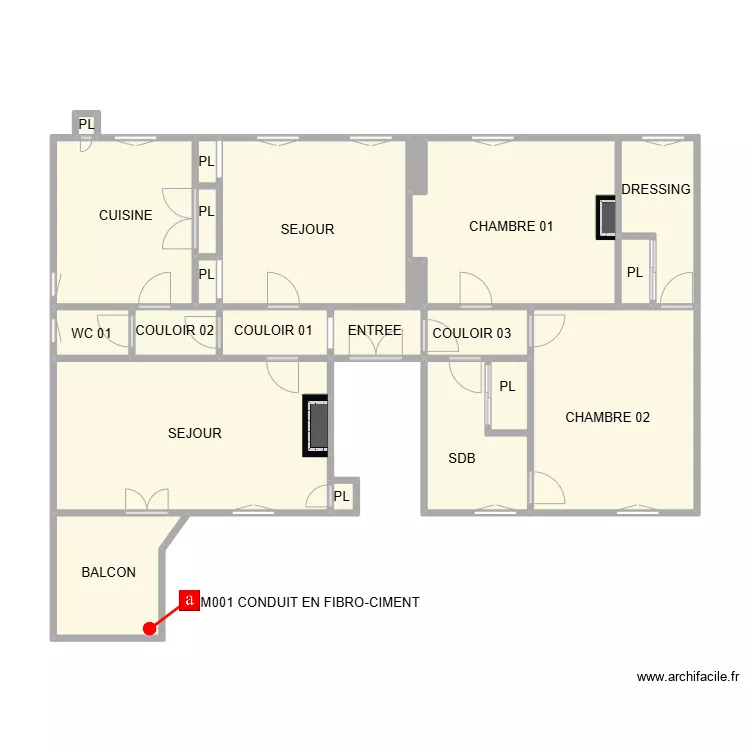 PLAN 21 CLERRISSEAUX AM. Plan de 