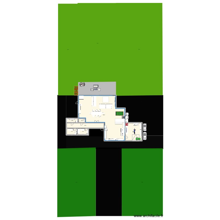 gauthier lermuseaux. Plan de 7 pièces et 245 m2